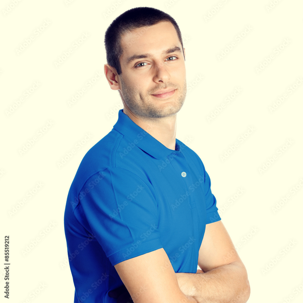 Portrait of young attractive man looking at camera Portrait of young attractive man looking at camera