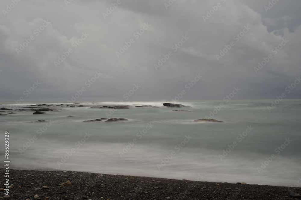 Sea and beach in the morning, Shirahama, Wakayama Prefecture, Japan Sea and beach in the morning, Shirahama, Wakayama Prefecture, Japan