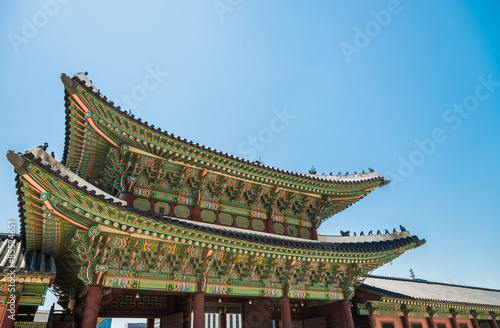 Heungnyemun Gate in Gyeongbokgung Palace in Seoul South Korea © gjeerawut