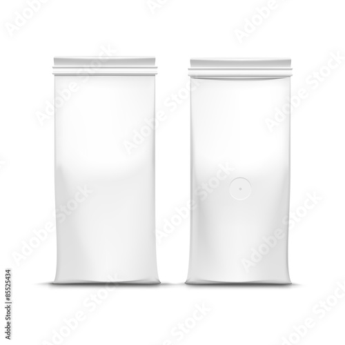 Vector Coffee Tea Packaging Package Bag Isolated
