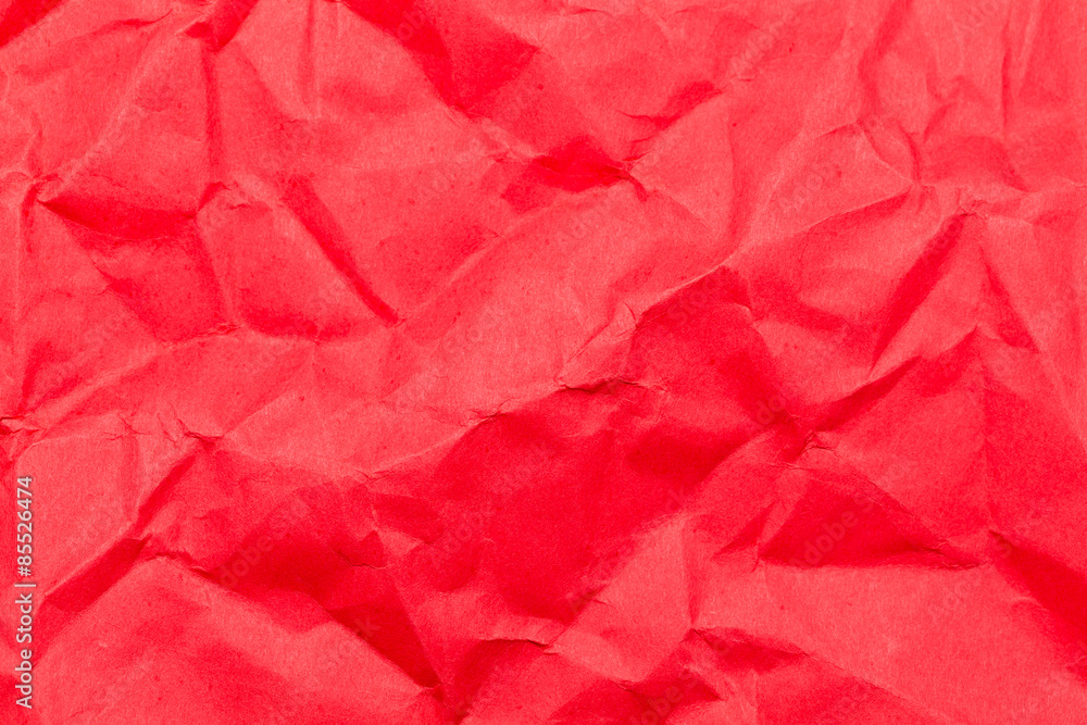 Red wrinkled paper Red wrinkled paper