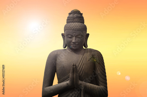 Old Budha - statue in Asia