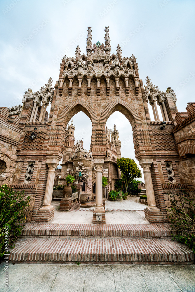 Obraz premium Colomares Castle. Benalmadena town. Spain