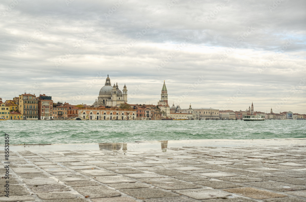 Venice (Venezia) at a rainy day, Italy, Europe