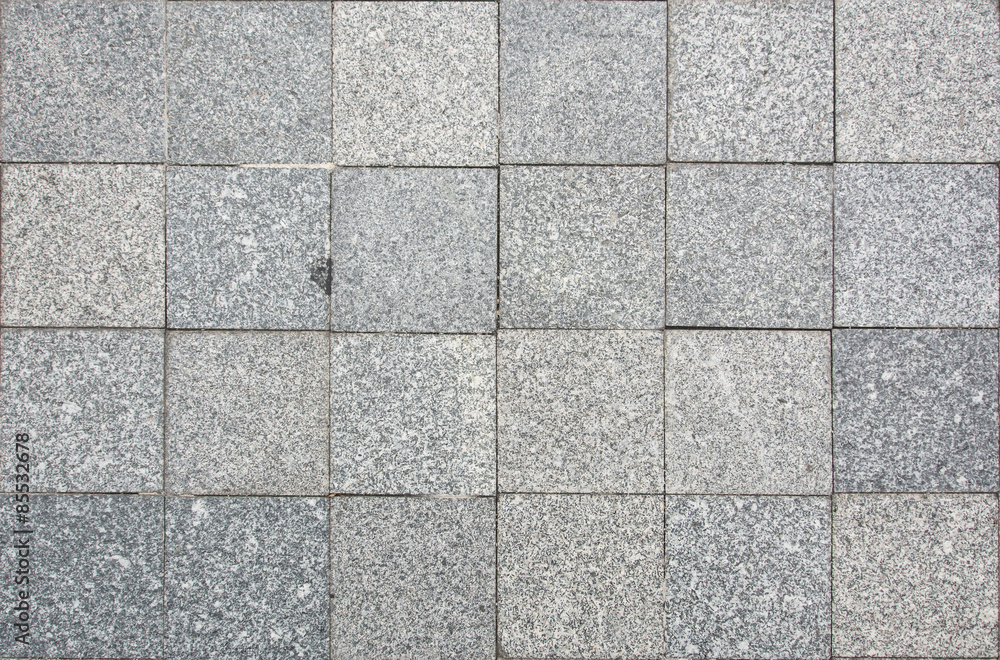 Obraz premium Gray Square Pavement. Seamless Tileable Texture.