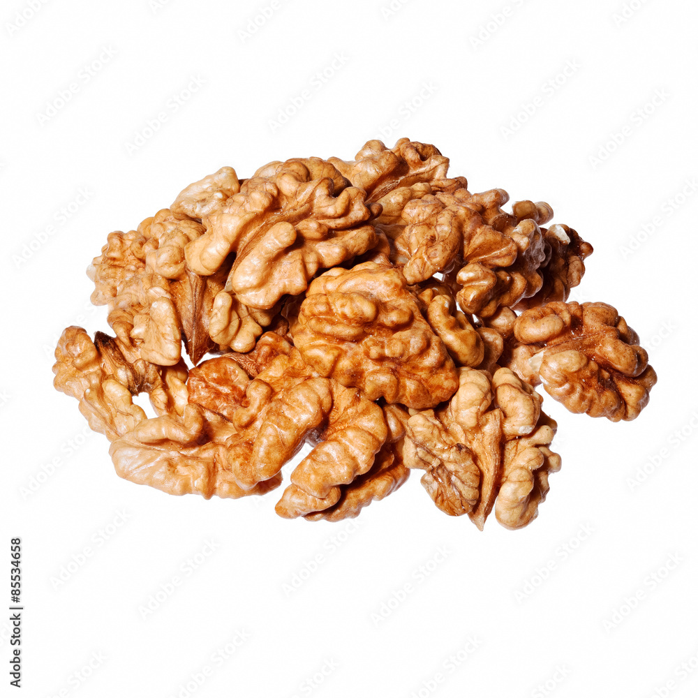 Walnut isolated on white background. Walnut isolated on white background.