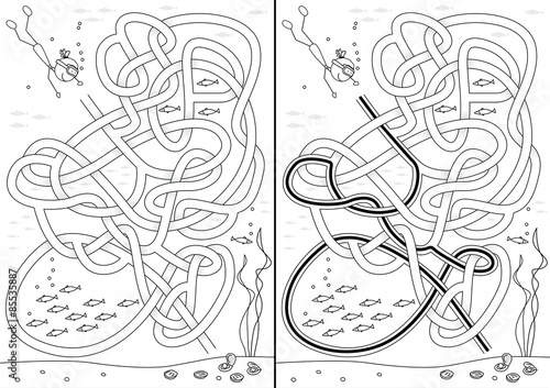 Pearl diving maze