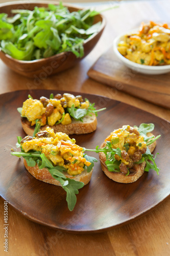 Curried Chicken Salad Crostini