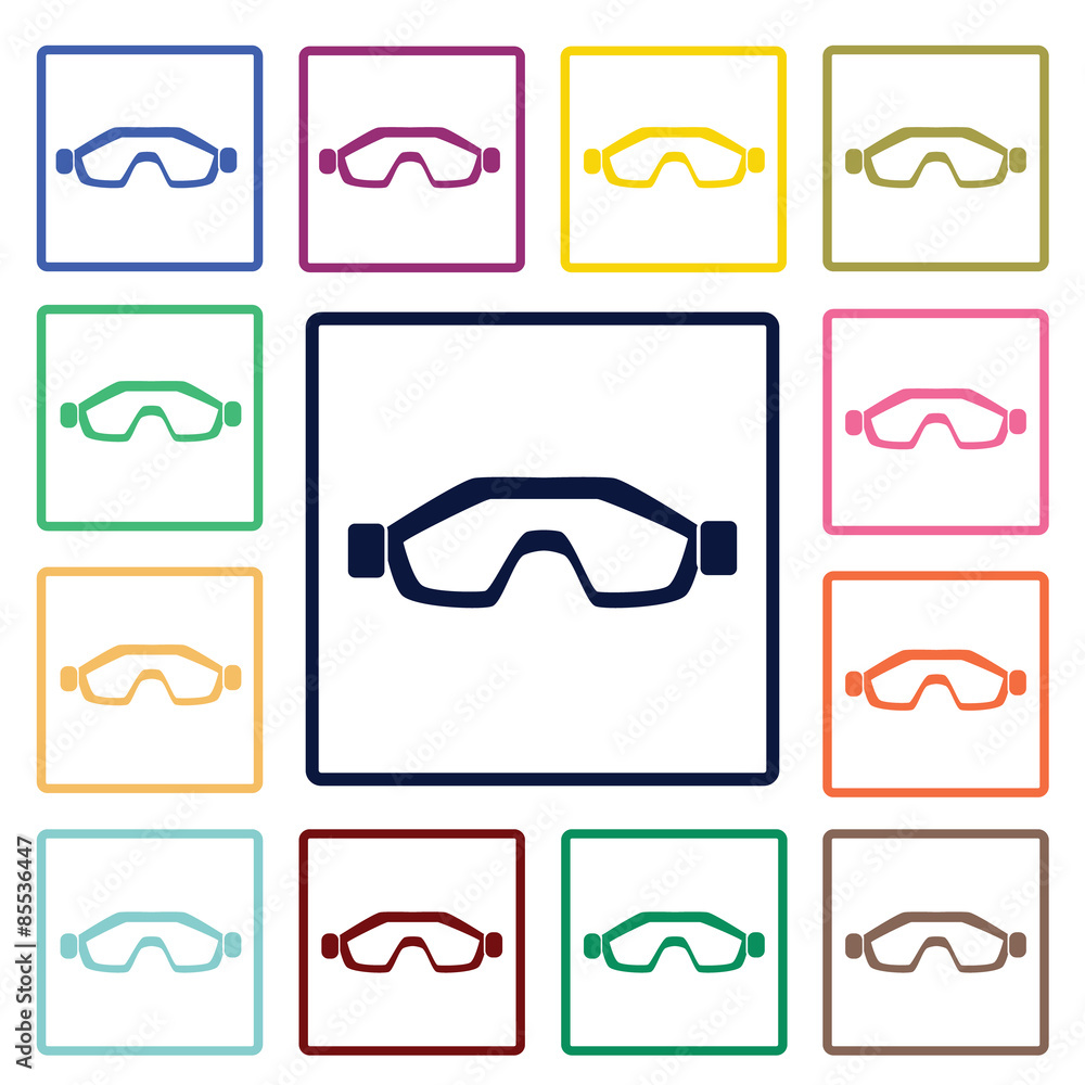 Ski glasses icon