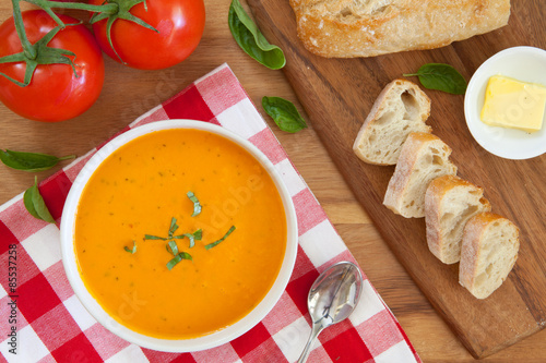 Roasted Tomato Basil Soup