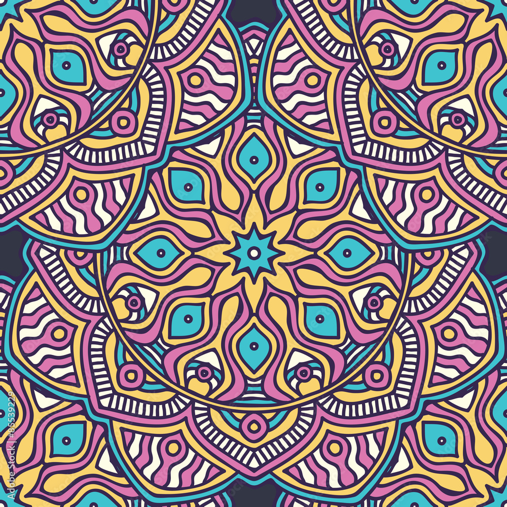 Ethnic floral seamless pattern Ethnic floral seamless pattern