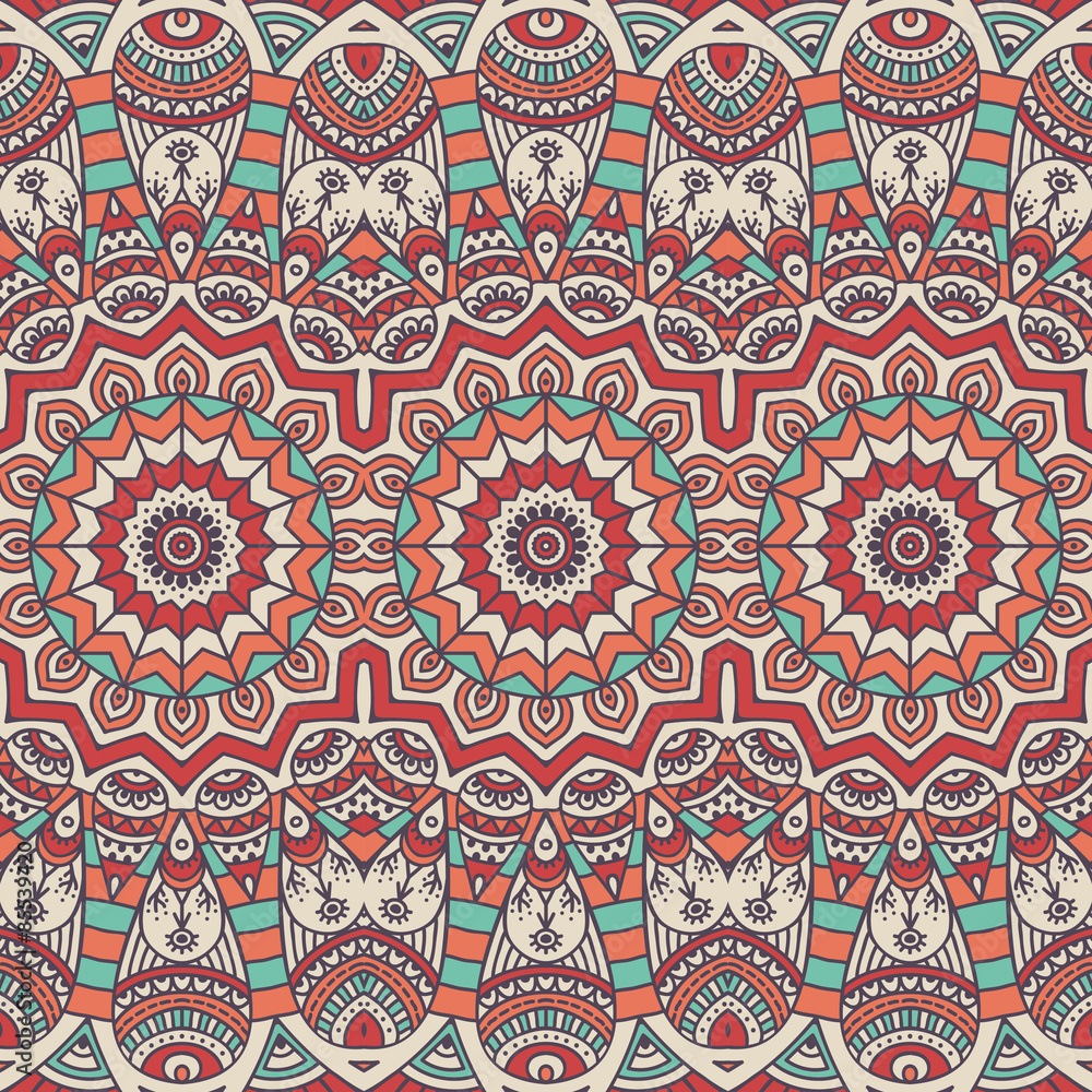 Ethnic floral seamless pattern Ethnic floral seamless pattern