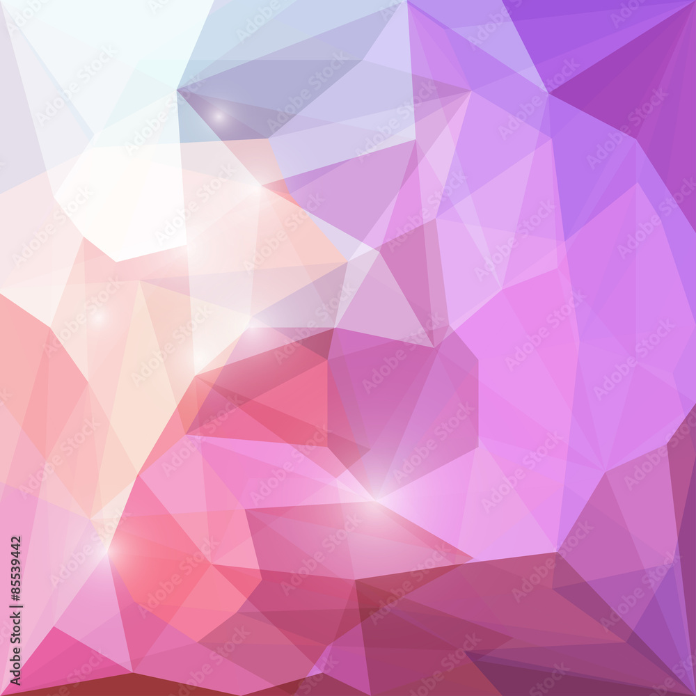 Abstract bright polygonal triangular background with lights Abstract bright polygonal triangular background with lights
