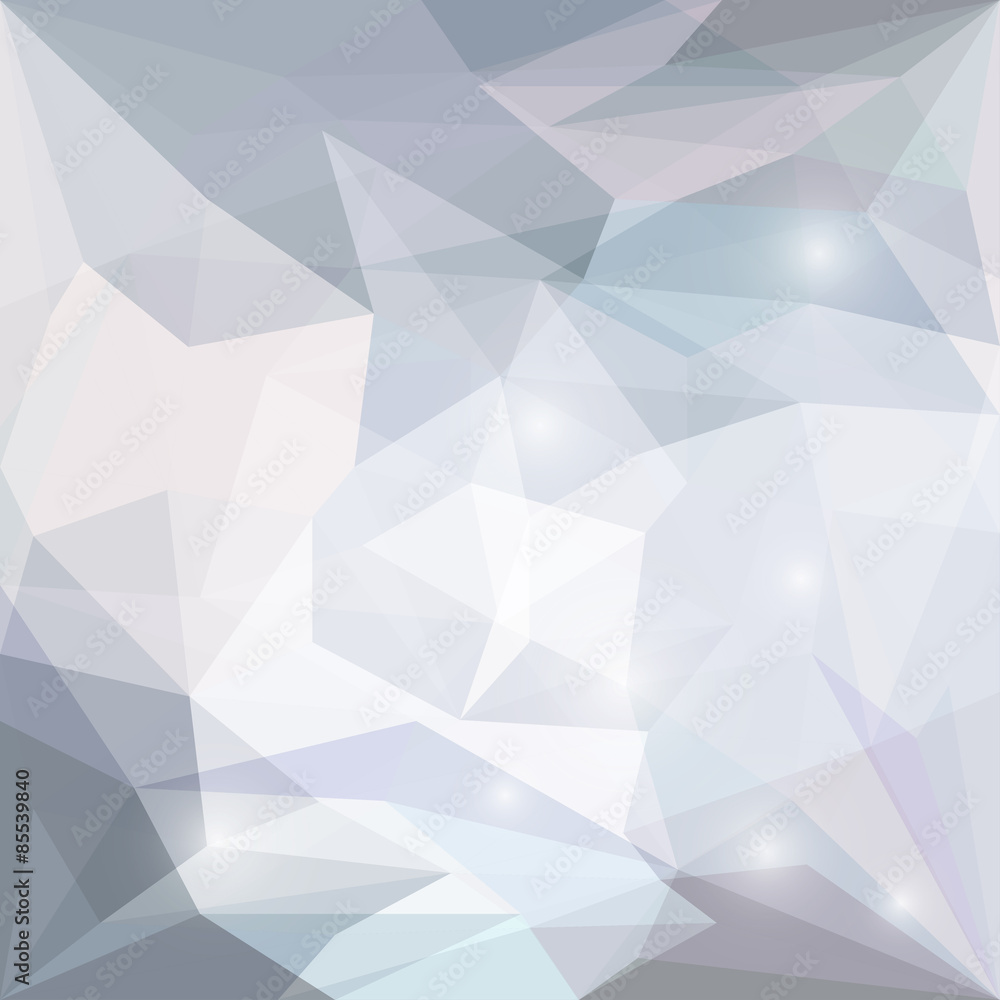 Abstract geometric polygonal triangular background with lights