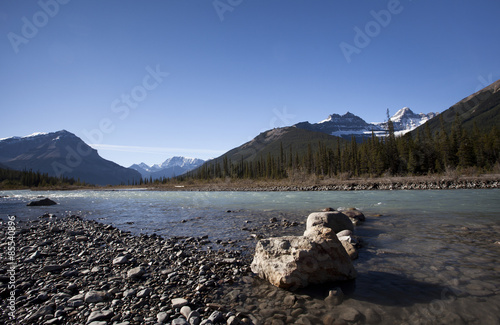 athabaska river Jasper Alberta photo