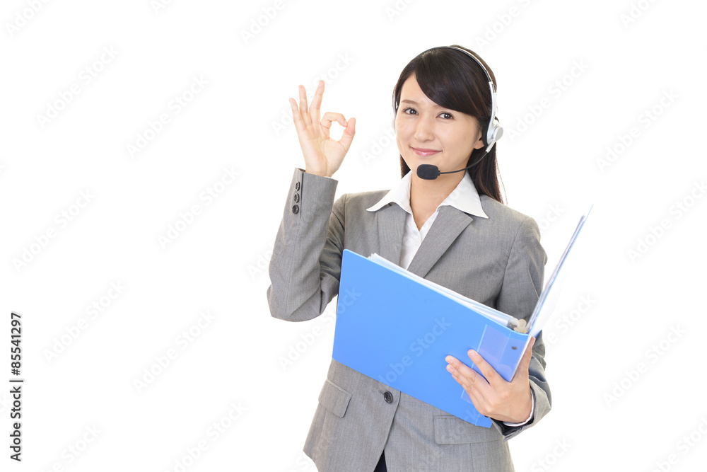 笑顔のオペレーター