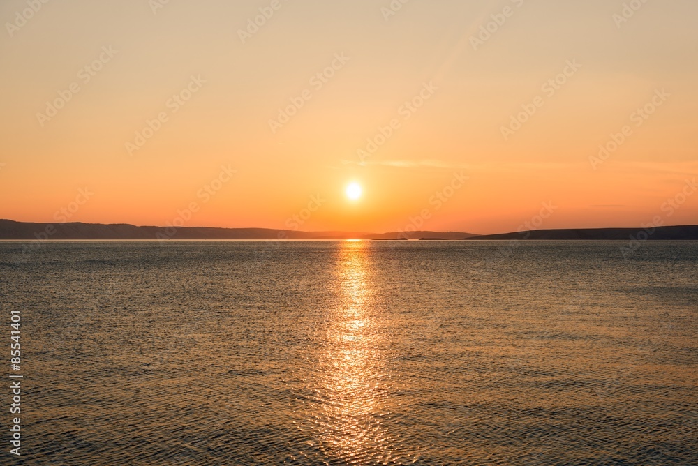 Scenic view of a small island