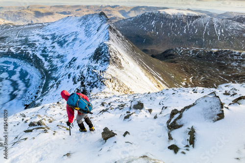 Winter Mountain Trek. photo