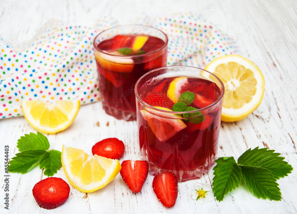 Summer strawberry drink Summer strawberry drink