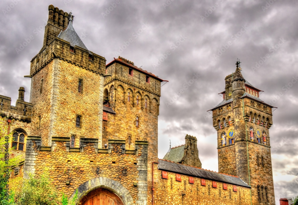 Fototapeta premium View of Cardiff Castle - Wales, Great Britain