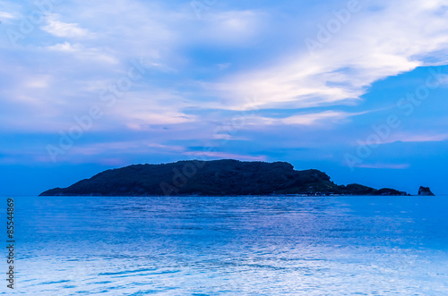 Sunset view on Sveti Nikola island © dvad
