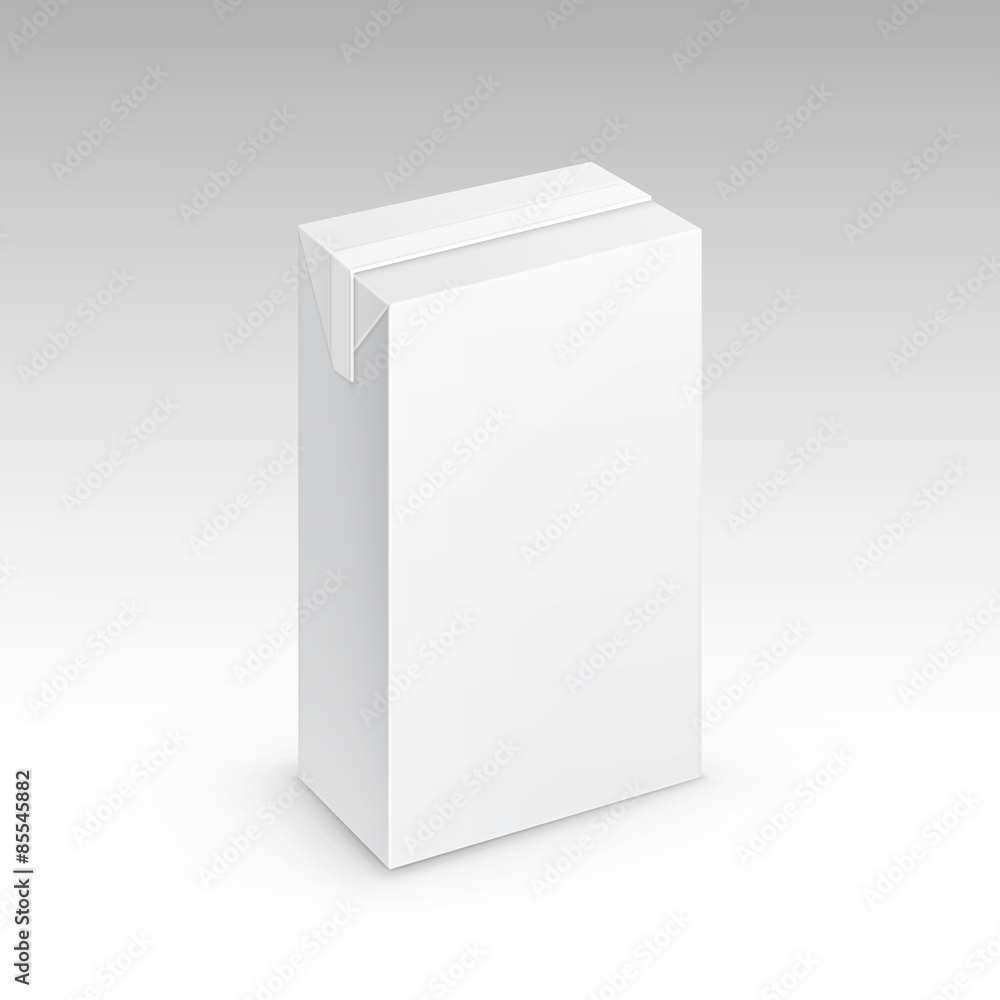 Milk Juice Carton Packaging Package Box White Milk Juice Carton Packaging Package Box White