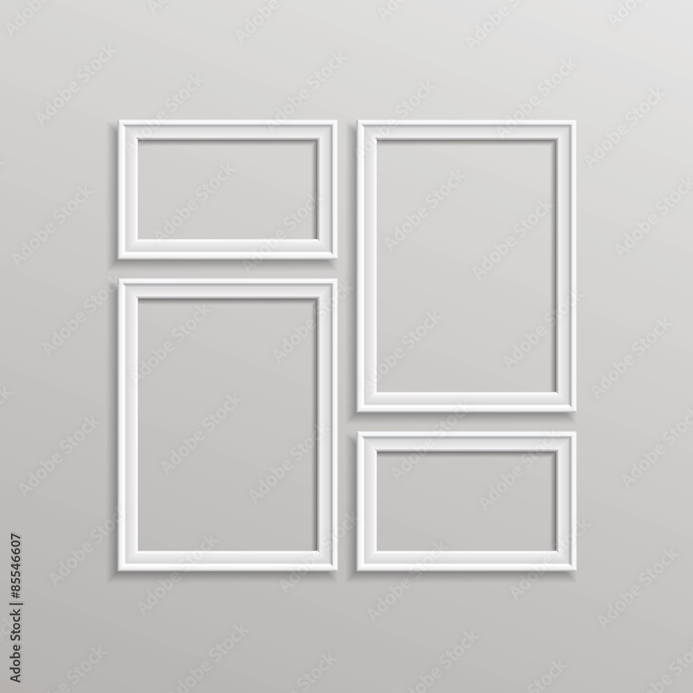 Vector Blank Picture Frame Template Composition Vector Blank Picture Frame Template Composition