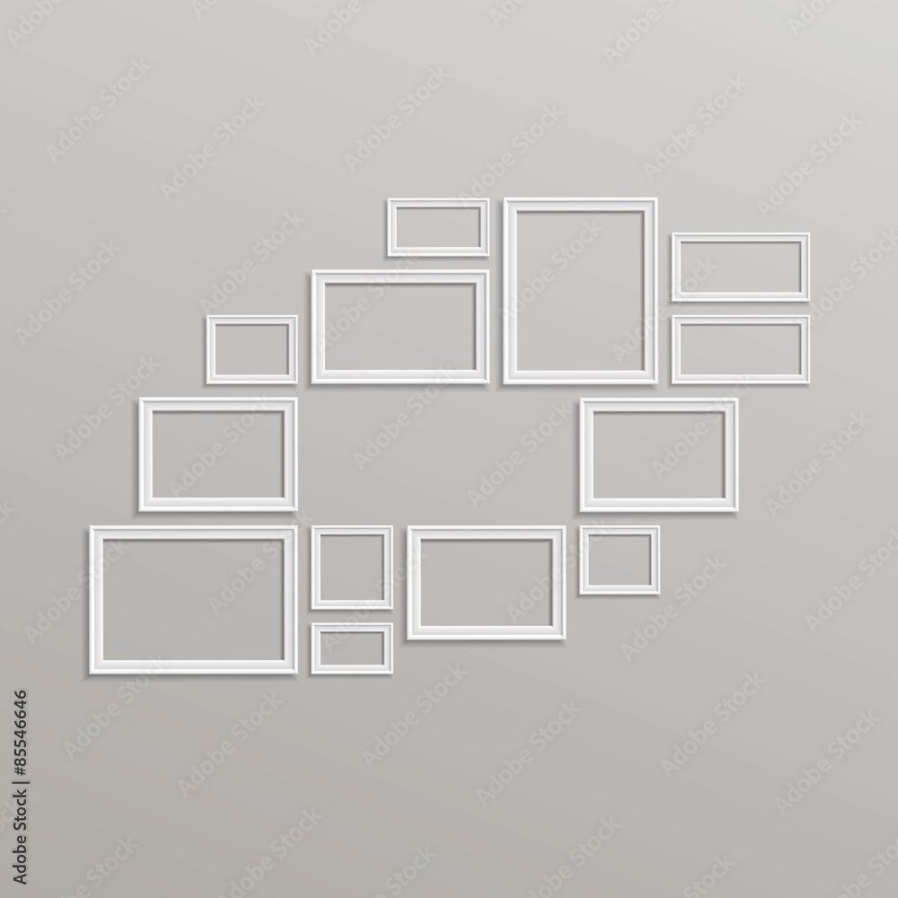 Vector Blank Picture Frame Template Composition Vector Blank Picture Frame Template Composition