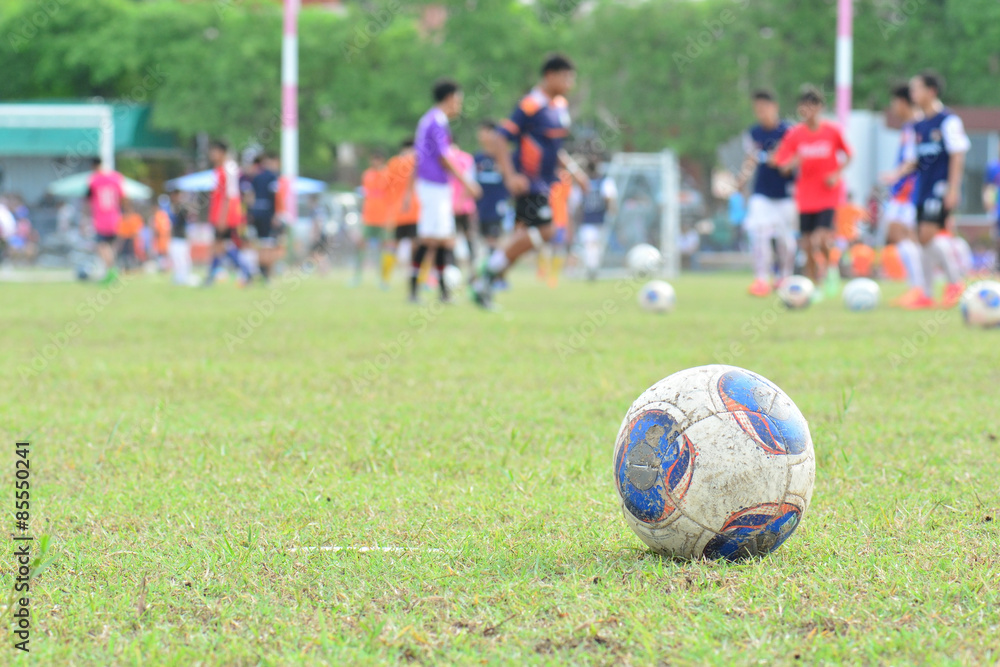 blurred background kid soccer player in academy blurred background kid soccer player in academy