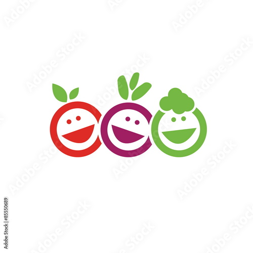 Smile fruits icon