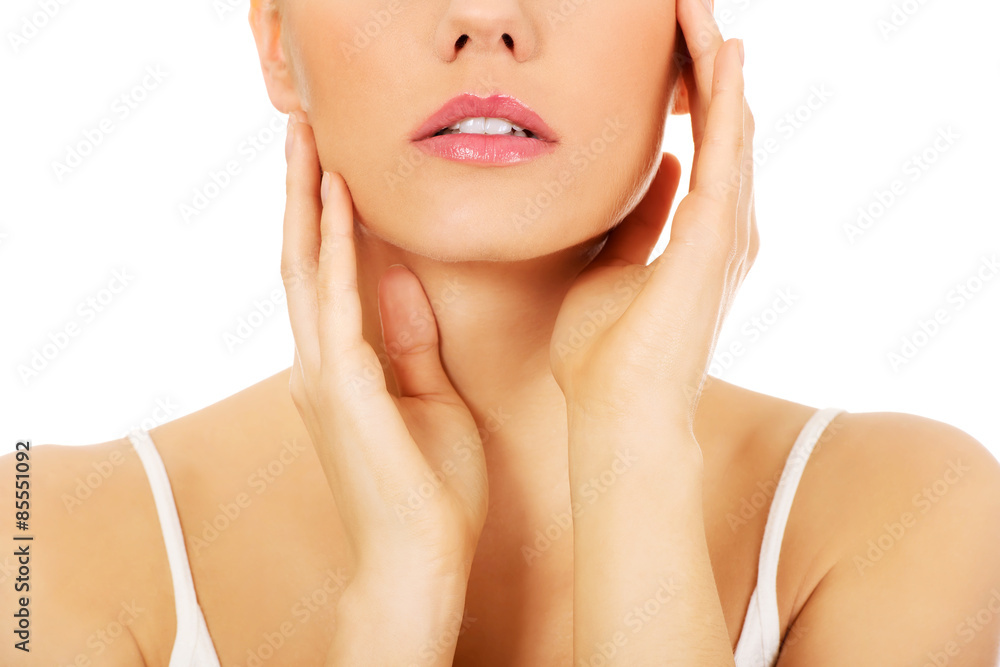 Beautiful woman with perfect skin. Beautiful woman with perfect skin.