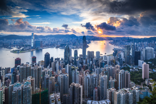 Wallpaper Mural City and Harbor at early morning Torontodigital.ca