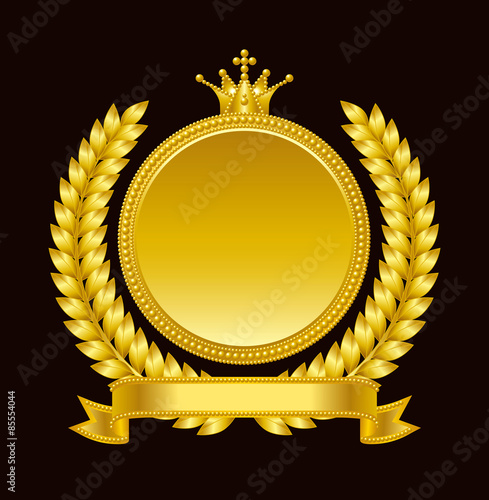 王冠 メダル エンブレム