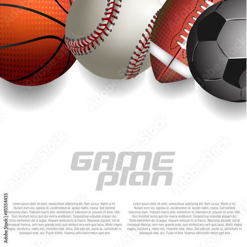 Sports Balls.
isolated on white