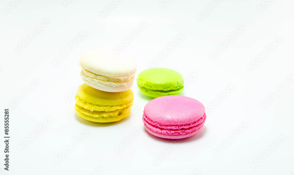 Fototapeta premium colorful macaron sweet tasty dessert