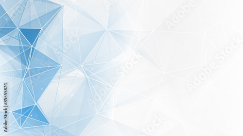 abstract blue white geometrical web background photo