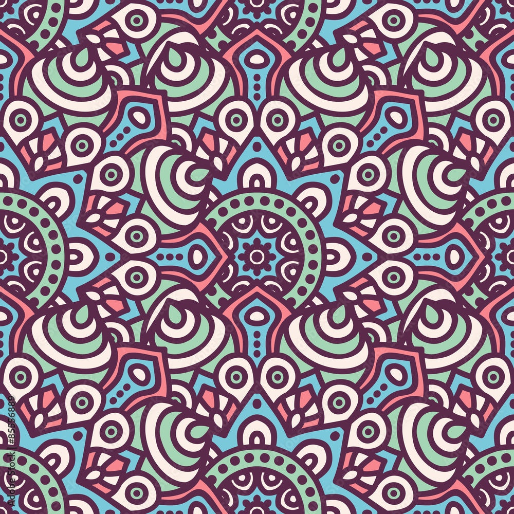 Ethnic floral seamless pattern Ethnic floral seamless pattern