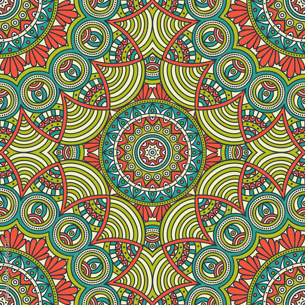 Ethnic floral seamless pattern Ethnic floral seamless pattern