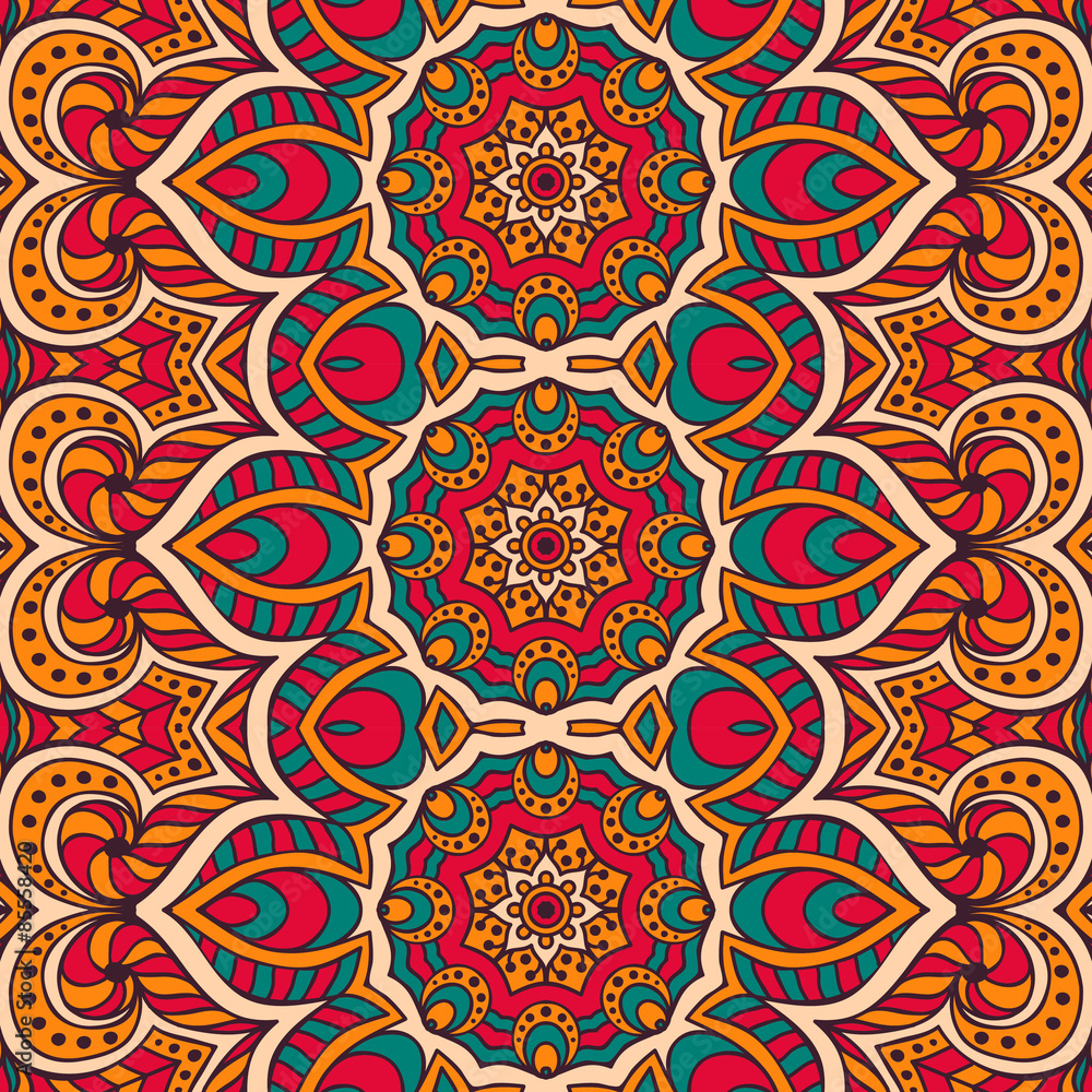 Ethnic floral seamless pattern Ethnic floral seamless pattern