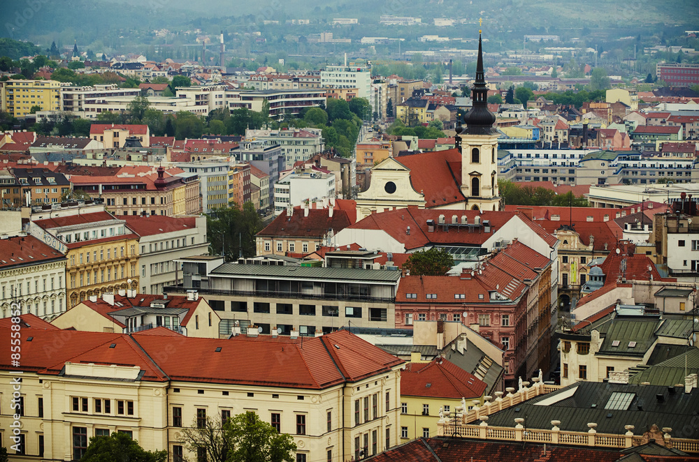Obraz premium View of the city Brno, Czech Republic