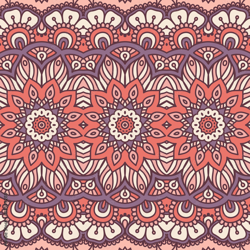 Ethnic floral seamless pattern Ethnic floral seamless pattern