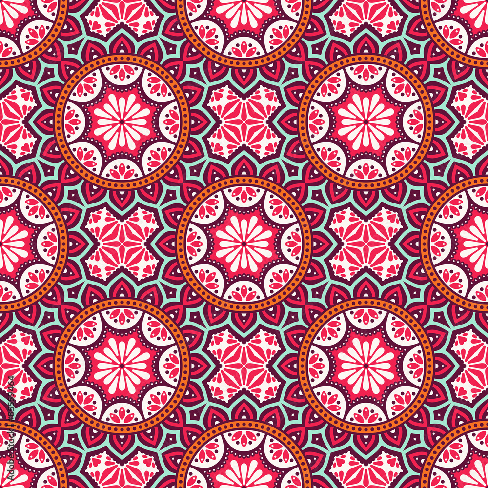 Ethnic floral seamless pattern Ethnic floral seamless pattern