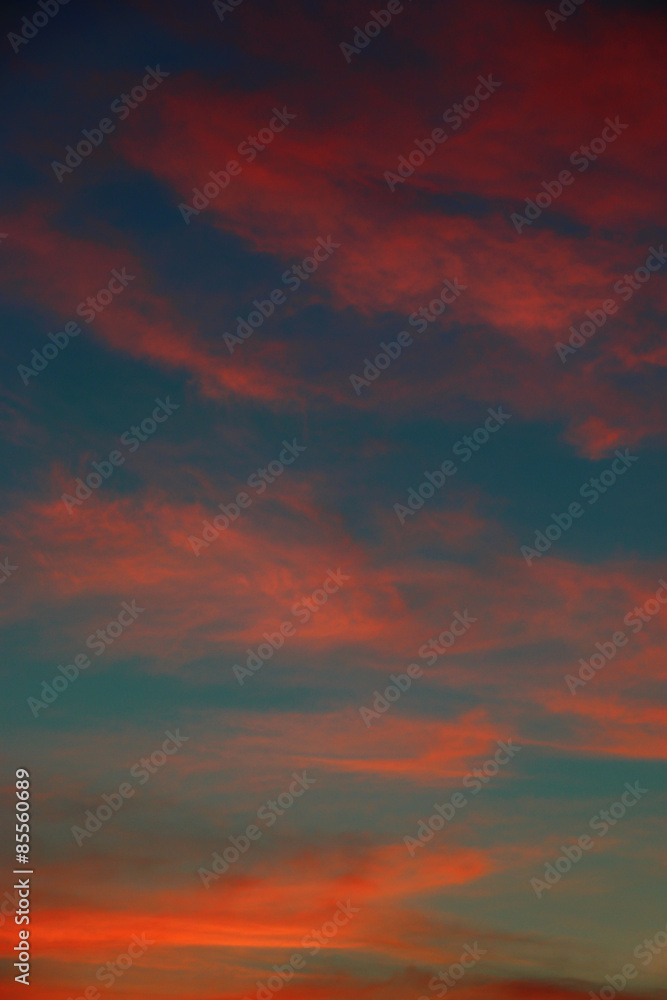 close up sky and cloud in sunrise