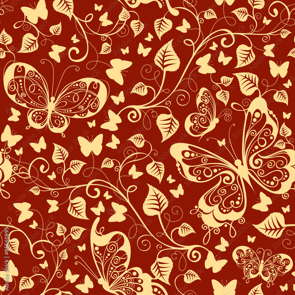 Seamless floral texture.
