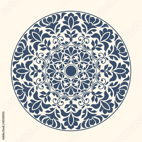 Ornamental round lace pattern.