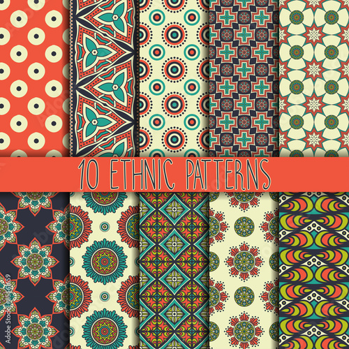Seamless texture with geometric ornament
