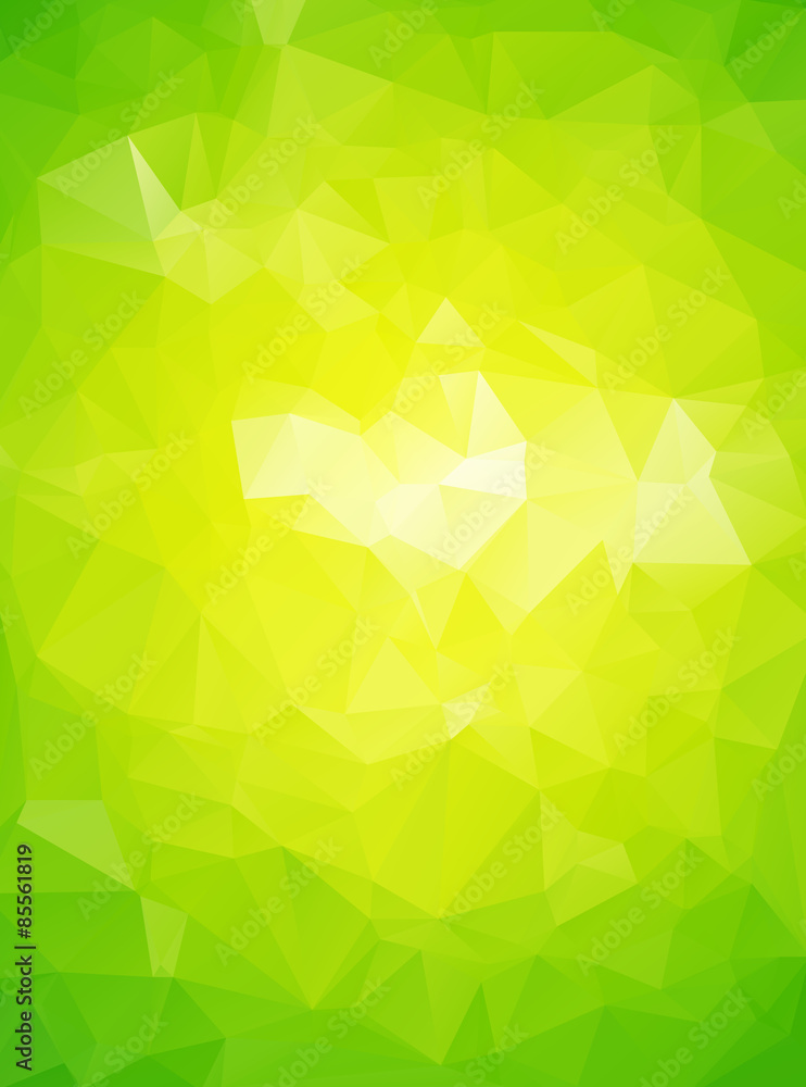 Fototapeta premium Green Polygonal Mosaic Background, Creative Design Templates