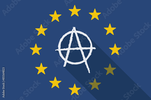European Union with an anarchy sign