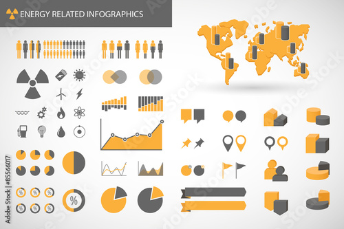   energy  related infographics kit