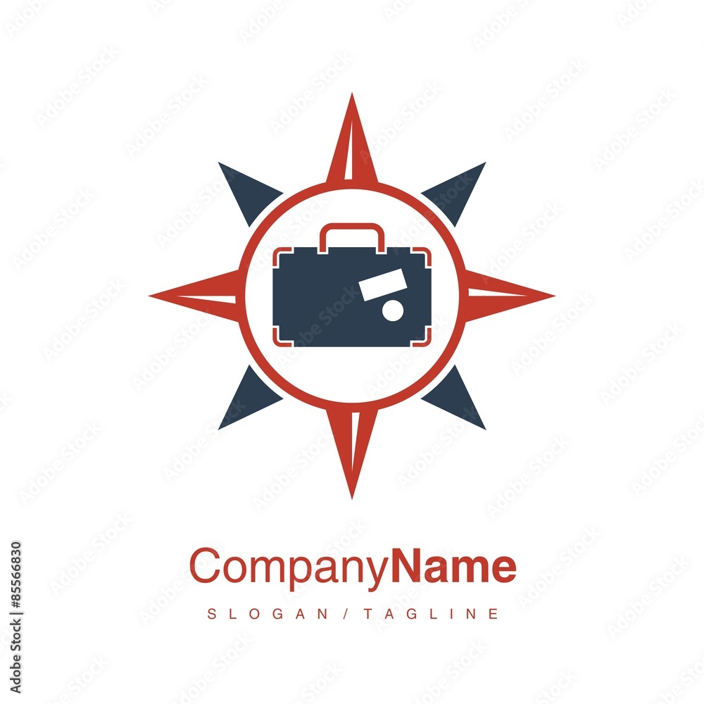 Vacation Travel logo icon vector